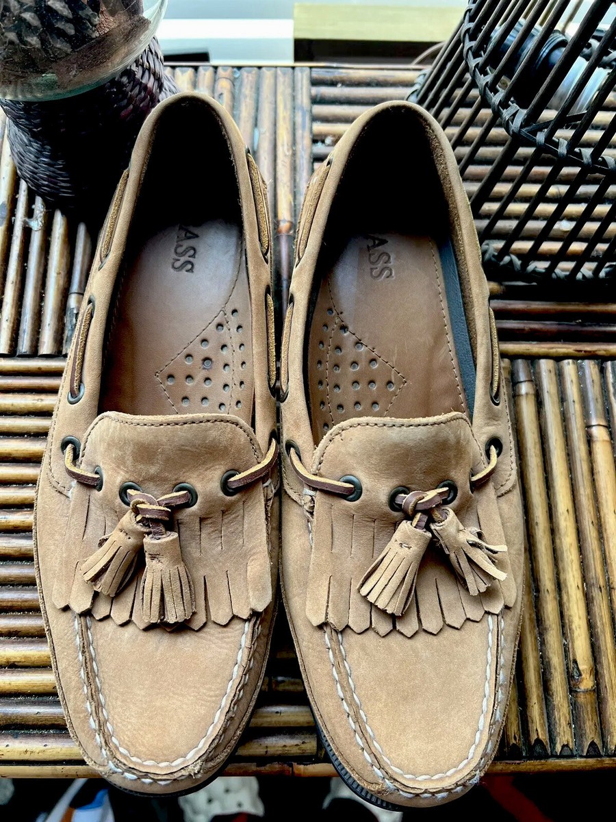 Bass Men\'s Tan Leather Loafers with Tassels, Size 10 Brown Loafers With Tassels Mens | G.H.BASS – G.H.BASS 1876 main image 2