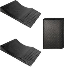 USA Made Extra Wide Heavy Duty Flat Free Tire Ramps Set 2