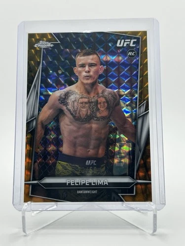 2026 Topps Chrome UFC Felipe Lima RC Gold Geometric /50 #160