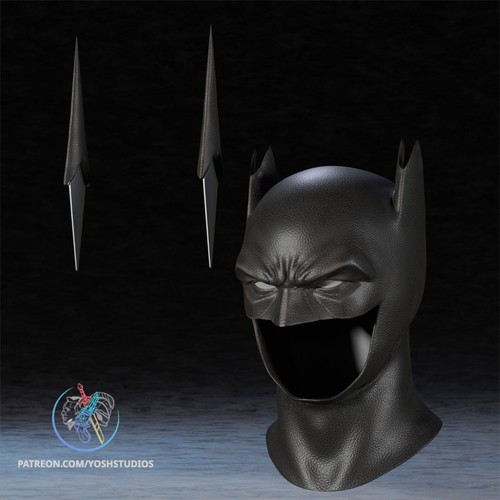 Absolute Batman Themed Cosplay Helmet Display Magnet Ready Unpainted. - Picture 6 of 7