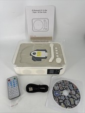 Retro CD Player Turn Table Style Bluetooth Player With Remote New In Open Box