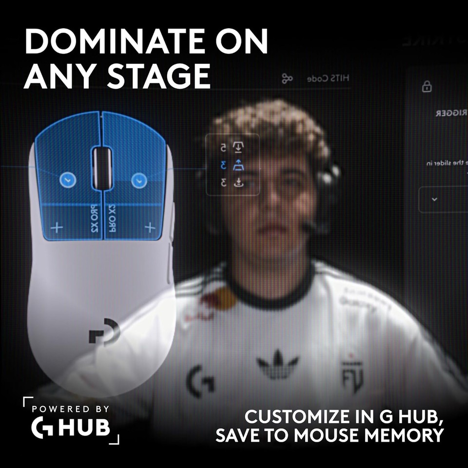 Logitech G PRO X2 SUPERSTRIKE Wireless Gaming Mouse HITS Rapid Trigger ...
