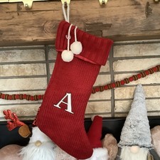 Letter Initial Monogram A Knit Sweater Christmas Stocking Target Wondershop 2015