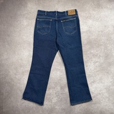 Vintage 70s/80s Lee Riders Bootcut Jeans Mens 33x27" Blue Denim USA Union Made
