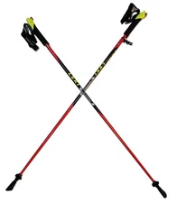 LEKI Nordic Walking Pacer HM Carbon Trekking Poles Red 120cm