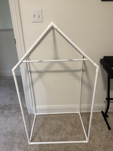 Petit Maison Kids Closet White Dress Up Clothing Garment Rack Hanging Organizer