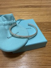 Tiffany & Co. Signed 925 Sterling Silver Cuff Bracelet, Silver