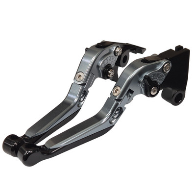 Titanschwarz verstellbare Kupplungs Bremshebel - Triumph Trident 660 