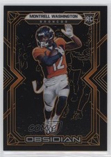 2022 Panini Obsidian Rookies Electric Etch Orange 9/75 Montrell Washington 0rd2