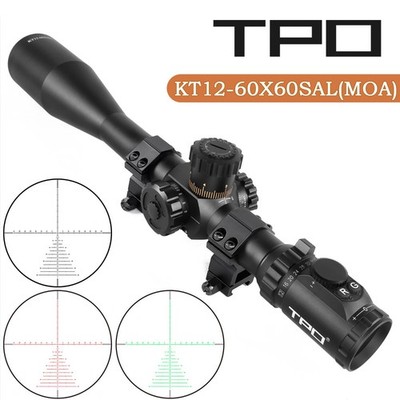 Sniper 12-60X60 MOA Long Range Rifle Scope 35mm Tube  fit for 6.5/.308/ .338 cal