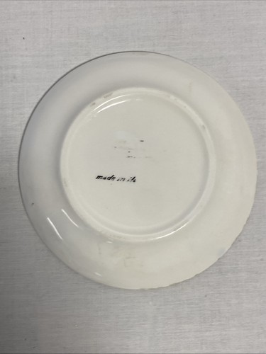 2 Mid Century Porcelain Dish Ashtray Ancient Italian City Black & White 3-3/4” - Picture 13 of 19