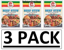 3 PACK - Lawry's Beef Stew Seasoning Mix, 1.5 oz (Total 4.5 oz)