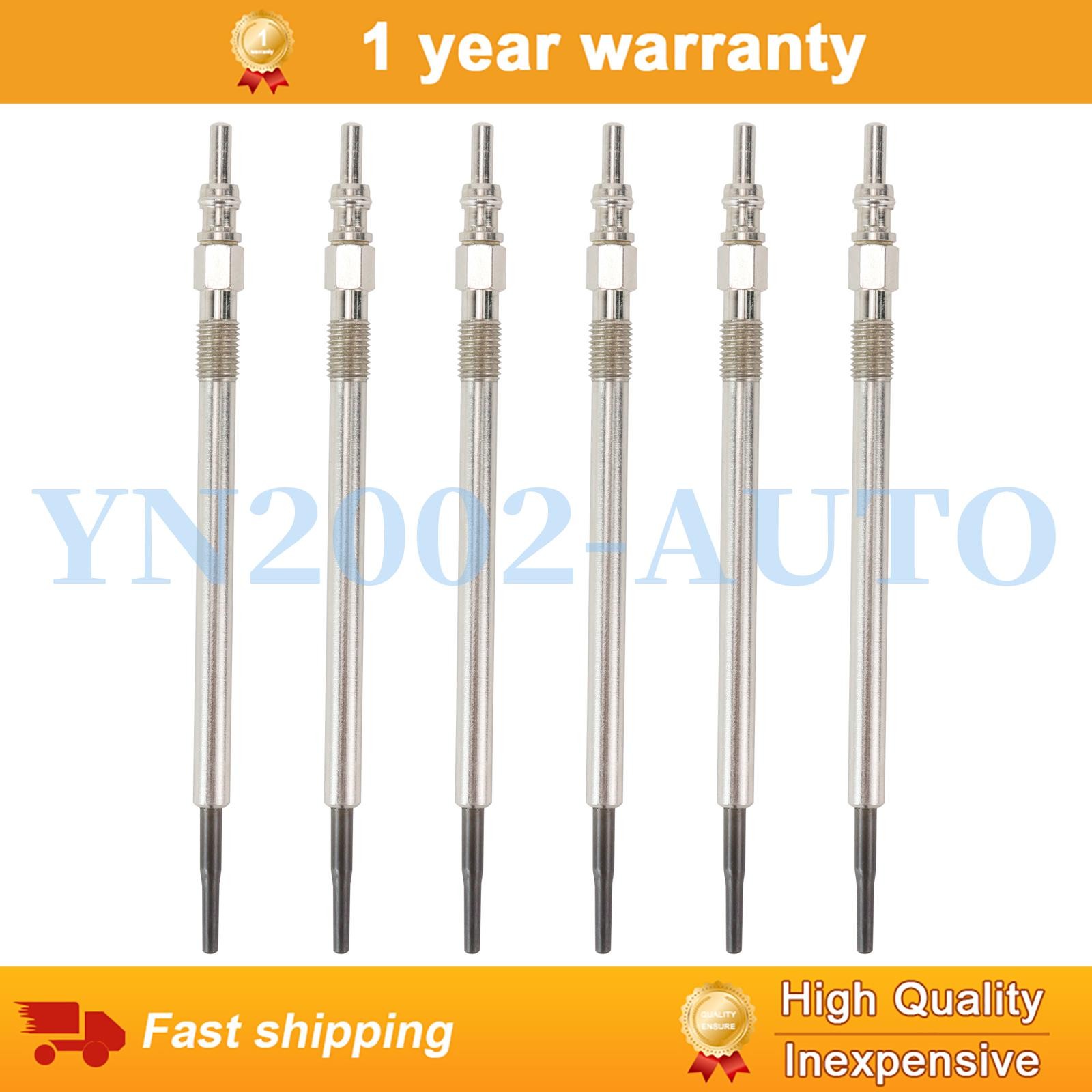 6X Preheating Diesel Glow Plugs 0011596601 For Benz W164 W166 ML350 GL350 GLE300