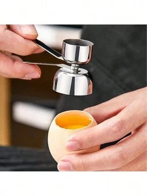 Egg Cracker Topper Eggshell Cutter Opener Shell Remover for Hard Soft BoiledEgg.