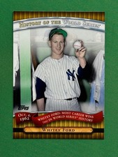 2010 Topps Baseball History of the World Series #HWS10 Whitey Ford