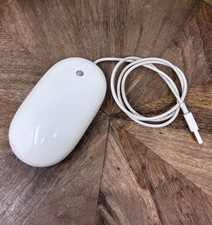 Genuine OEM Apple Mouse Wired USB Model A1152 White Tested Works