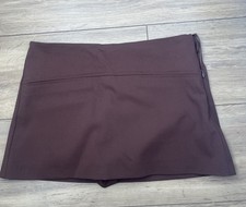 Brand New Zara Brown Mini Skirt Skort XS