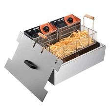 WeChef 5000W 20L Countertop Large Electric Deep Fryer Fish Fry Home Commercial