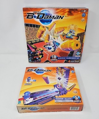 LOT Hasbro Battle B-Daman Tournament Set & Power Alley Skill Challenge w/ Box