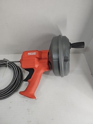 Ridgid EZ SPIN Self Feed Drain Cleaning 1/4 in. x 25 ft.  cable Snake Hand Power