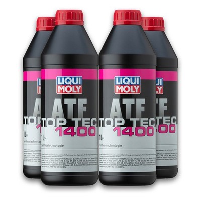4x 1 Liter Liqui Moly Automatikgetriebeöl Getriebeöl 4 L Top Tec ATF 1400 / 3662