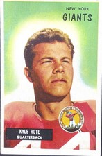 1955 Bowman #137 Kyle Rote New York football Giants