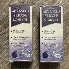 Lot Of 2 Advanced Silicone Scar Gel Cream, Surgical Scars, Stretch Marks, Acne