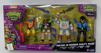 #ad TMNT Mutant Mayhem Turtles In Disguise Party Pack Playmate Walmart B15 $29.99