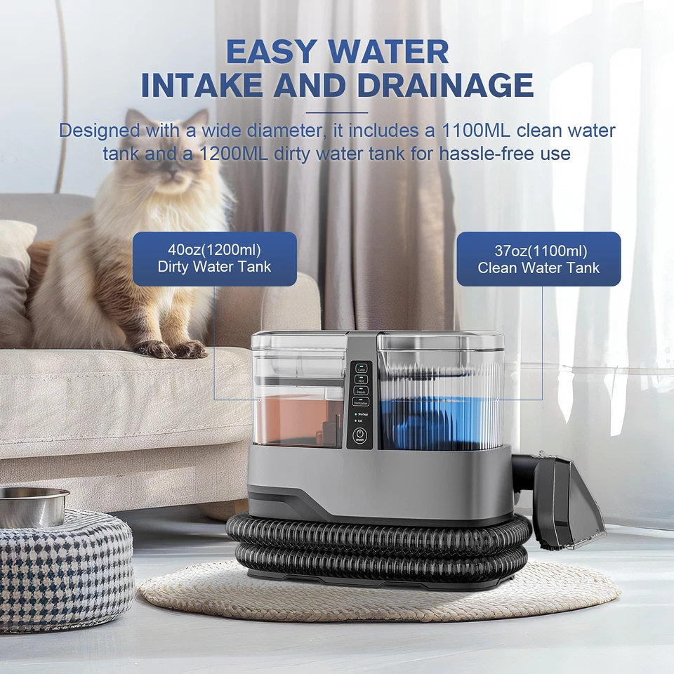 OMESER C688 Dampf Waschsauger Nass Sauger Teppich Polster Reiniger 15000Pa DHL - Bild 2 von 4