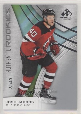 2019 Upper Deck SP Game Used Authentic Rookies 31/40 Josh Jacobs Rookie RC 1k9