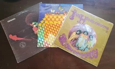 Jimi Hendrix Record Bundle - Lot of 3 LP 33 RPM Record Albums Original