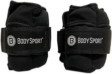 Body Sport Adjustable Ankle Weights for Men  Women, 1 lb.-5 lb., Customizable