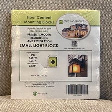 Portland Products Fiber Cement Mounting Block PPS231LBS Small Light Block