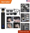 Professional Hair Trimmer for Men Beard Trimmer Cordless Rechargeable LCD Kit