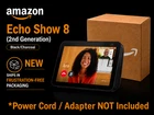 NEW Amazon Echo Show 8 2nd Gen with Alexa 8 inch HD Smart Display Black Charcoal