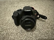 Canon EOS Rebel T5 Digital Camera with 50mm Lens Battery 16GB SD Card Bag Case