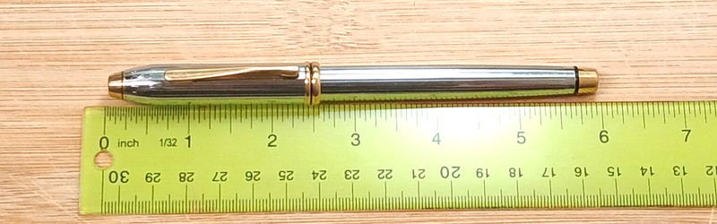 Vintage Cross Townsend Medalist High Polish Silver-Tone & Gold-Tone Fountain Pen