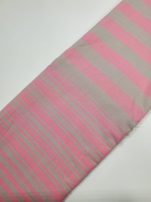 Kaffe Fassett Fabric Woven Gray Pink Cotton Stripe Sew Quilt OOP FAT QUARTER