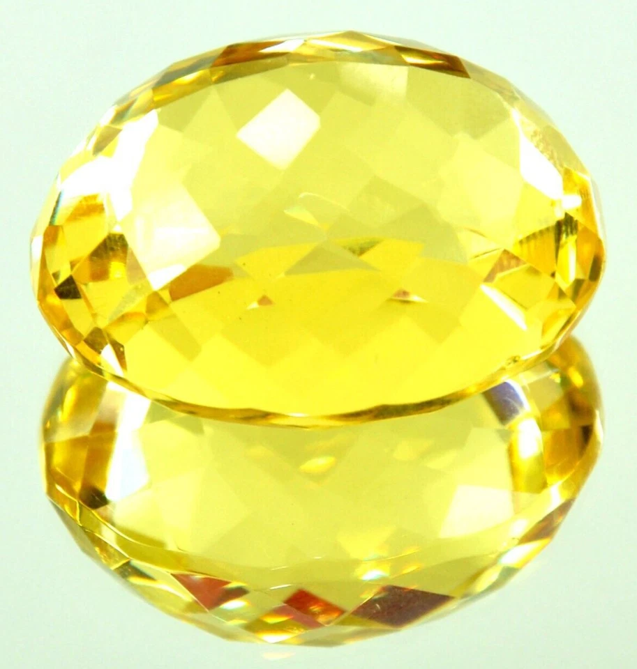 Large Yellow Citrine 82.35 Ct. Oval Cut AAA+ Loose Gemstone for Ring & Pendant - Image 3 of 4