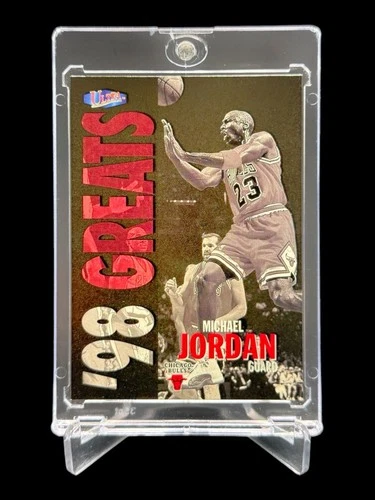 1997/98 Fleer Ultra MICHAEL JORDAN 98 GREATS GOLD MEDALLION SSP VARIATION #259G