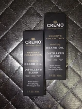 Cremo Reserve Collection Revitalizing Beard Oil Distiller's Blend 1 Oz Lot Of 2
