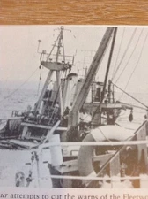 Ephemera Reprint Picture Fleetwood Trawler Gavina Iceland Ship Arvakur Mb1d