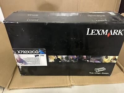 Genuine Lexmark X792X2CG Cyan Extra High-Yield Toner - NEW SEALED
