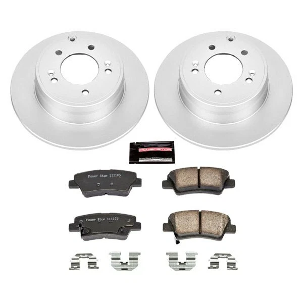 Power Stop Z17 Evolution Geomet Plain Rear Brake Kit for 10-15 Hyundai Sonata - Image 2 of 2