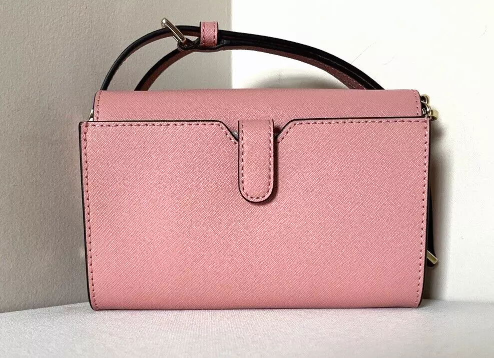 New Michael Kors Jet Set Travel Medium Phone Crossbody Leather 