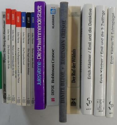 14x Abenteuer Kinderbücher Sammlung - Erich Kästner, Jules Verne, ...