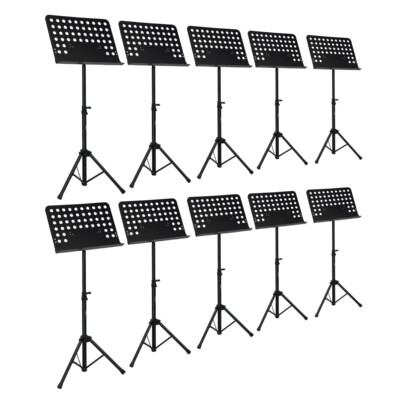Gator Frameworks GFW-MUS-0500 Lightweight Sheet Music Tripod Stands 10-Pack