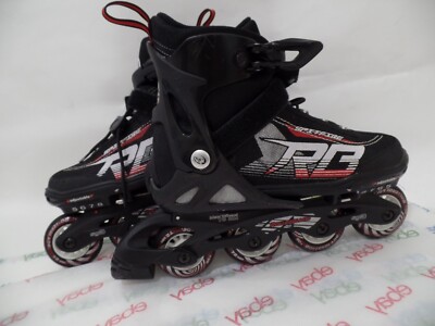 Rollerblades Size 5-8 Adjustable Spitfire XT SG3 72MM Wheels Black Red White EUC