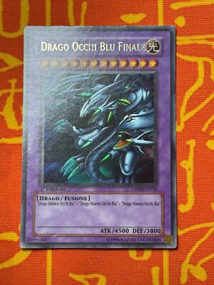 YUGIOH BLUE-EYES ULTIMATE DRAGON ULTRA 1ST LIGHT PLAY DPKB-DE026 ITALIAN