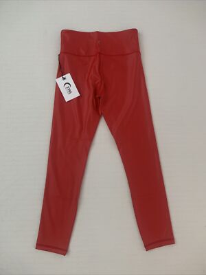 ZYIA Red Metallic Light n Tight Hi-Rise 7/8 24
